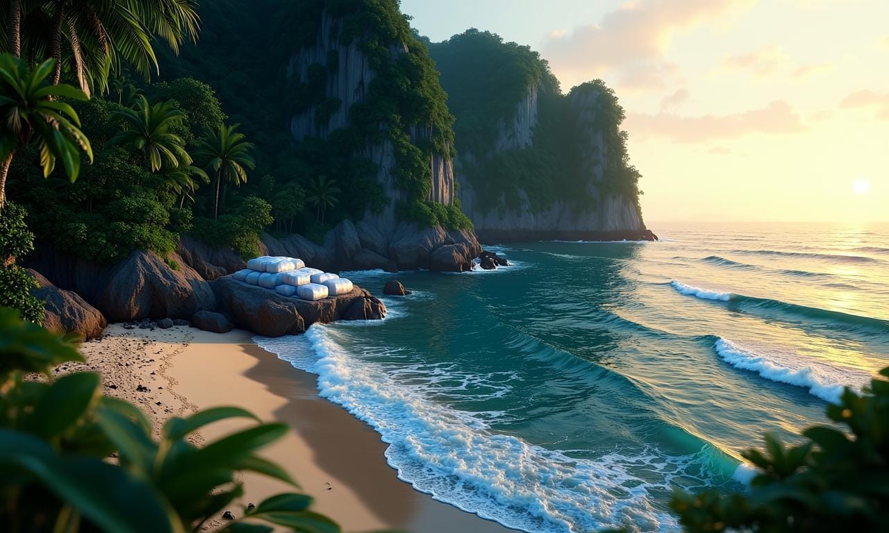 毒贩如何利用无人岛藏毒？