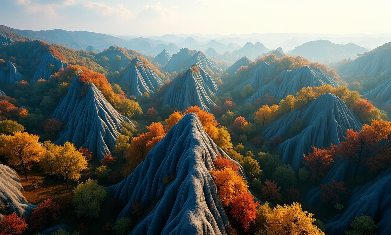 喀斯特地貌如何影响秋景?